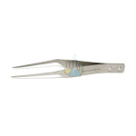 Spring steel tweezers blunt